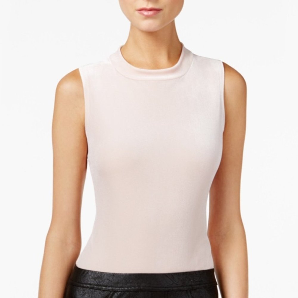 Guess Erika Velvet Sleeveless Bodysuit Size XXS